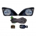 Kit Farol Auxiliar Corolla 2008 A 2011 Com Moldura Preta Aro Cromado E Lampada