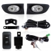 Farol Auxiliar Honda Fit 2003 A 2006 Kit Com Moldura Preta E Lampada