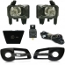 Farol Auxiliar Montana 2011 A 2013 Kit Com Moldura Preta E Lampada