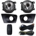 Kit Farol Auxiliar Triton 2011 A 2013 Com Moldura Preta E Lampada