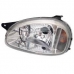Farol Corsa 2000 A 2007 Pisca Ambar/Carcaca Preta/Lente Vidro