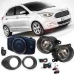 Kit Farol Auxiliar New Ka A Partir 2015 Com Moldura Preta