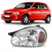 Farol Corsa 2000 A 2007 Pisca Ambar/Carcaca Preta/Lente Vidro