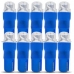 Led Lampada Farol/Painel Esmagada Azul 12V