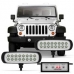Farol Auxiliar Slim Estrobo 16 Leds 12 Volts Branco (Par) Autopoli