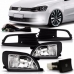 Kit Farol Auxiliar Gol/Voyage GVI A Partir 2013 Moldura Com Friso Cromado