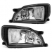 Kit Farol Auxiliar Gol/Voyage GVI A Partir 2013 Moldura Com Friso Cromado