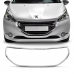 MOLDURA CROMADA GRADE PEUGEOT 208 2013 A 2016