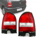 PAR LANTERNA TRASEIRA GOL G3 2000/2005 CARCACA PRETA