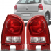 PAR LANTERNA TRASEIRA GOL G4 2006/2011 CARCACA VERMELHA