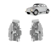 PAR FECHADURA PORTA VOLKSWAGEN FUSCA 1959/1977