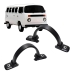 PAR PUXADOR PRETO PORTA VW KOMBI CLIPPER 1979/1996