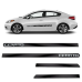 APLIQUE FRISO LATERAL CERATO 2010 A 2013 PRETO PERSONALIZADO