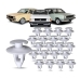KIT 40 PRESILHA GRAMPO FORRO PORTA PASSAT/GOL 1980/1994