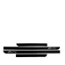 APLIQUE FRISO LATERAL PUNTO PRETO CROMADO 3014A