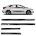 APLIQUE FRISO LATERAL CERATO 2010 A 2013 PRETO PERSONALIZADO