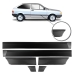 APLIQUE FRISO LATERAL GOL GLS 91/92 PRETO LARGO 5002A