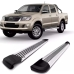PAR ESTRIBO ALUMINIO HILUX CABINE DUPLA 2006/2015 - BEPO