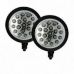 Farol Auxiliar Com 19 Leds Redondo Corpo Preto Super Branco 12V