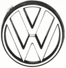 Emblema VW Grade Santana Ate 1990 Cromado