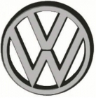 Emblema VW Grade Gol Ate 1990 - Brasilia/Passat Cromado Sem Bucha