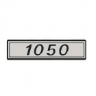 Emblema 1050 - Fiat Fundo Preto/Cinza