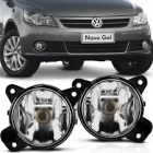 Farol Auxiliar Gol/Voyage/Saveiro GV 2008 A 2012 Kit Com Moldura Preta E Lampada 