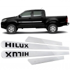 Jogo Friso Lateral Hilux Cromado 4 Portas Personalizado