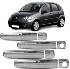 APLIQUE MACANETA EXTERNO CROMADO C3/PEUGEOT 307 A PARTIR 2001 4 PORTAS