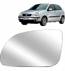 LENTE REFIL RETROVISOR C/BASE VW POLO 2002/2009