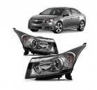 FAROL CRUZE 2011 A 2014 MOLDURA PRETA MASCARA CROMADA LD/LE