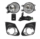 KIT FAROL AUXILIAR COROLLA 2012 A 2014 COM MOLDURA CROMADA 