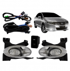 KIT FAROL AUXILIAR HONDA CITY 2009 A 2011 C/MOLDURA CROMADA