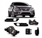 KIT FAROL AUXILIAR SENTRA 2014 A 2016 COM MOLDURA LD/LE