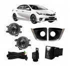 KIT FAROL AUXILIAR COROLLA 2015 A 2016 COM MOLDURA LD/LE