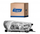 FAROL HILUX 2016 A 2019 ORGUS H4 SEM LED-DIREITO-PASSAGEIRO