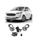 KIT FAROL AUXILIAR FORD KA 2019 A 2022 COM MOLDURA LD/LE