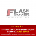 Kit Cantoneira Traseira Capota Marítima Flash Force Reto 