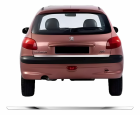 APLIQUE FRISO CROMADO PORTA MALA PEUGEOT 206/207 2006 A 2010