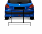 APLIQUE FRISO CROMADO PORTA MALA PEUGEOT 206/207 2006 A 2010