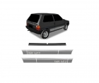 EMBLEMA FAIXA LATERAL FIAT UNO 1990 ATÉ 1993 1.6R GRAFITE