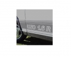 EMBLEMA FAIXA LATERAL FIAT UNO 1990 A 1993 1.6R PRATA