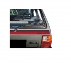 EMBLEMA FAIXA LATERAL FIAT UNO 1990 A 1993 1.6R VERMELHA