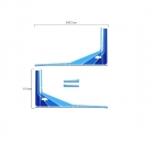 EMBLEMA FAIXA LATERAL CAMINHÃO MERCEDES M.B 709/912 AZUL