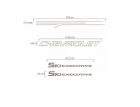EMBLEMA FAIXA LATERAL S10 2003 A 2008 EXECUTIVE CAB.SIMPLES