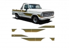 EMBLEMA FAIXA LATERAL FORD F1000 1989 ATÉ 1992 OURO