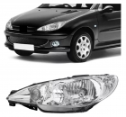 FAROL PEUGEOT 206 1999 A 2008 - LENTE LISA - ESQUERDO ORGUS