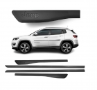 APLIQUE FRISO LATERAL JEEP COMPASS 15/ 4 PTS MODELO ORIGINAL