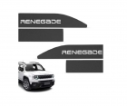 APLIQUE FRISO LATERAL JEEP RENEGADE 15/ 4 PTS PERSONALIZADO 