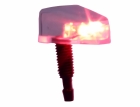BRUCUTUNING CROMADO COM LED VERMELHO